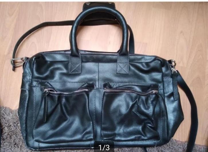 Cowboysbag model, unisex, 15,=, Sieraden, Tassen en Uiterlijk, Tassen | Schoudertassen, Nieuw, Zwart, Leer, Ophalen