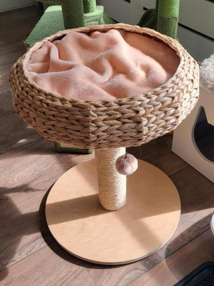 Robuuste krabpaal met mand, Dieren en Toebehoren, Krabmeubelen, Krabpaal, Ophalen