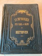 Antiek piano boek Beethoven symfonieën, Ophalen of Verzenden