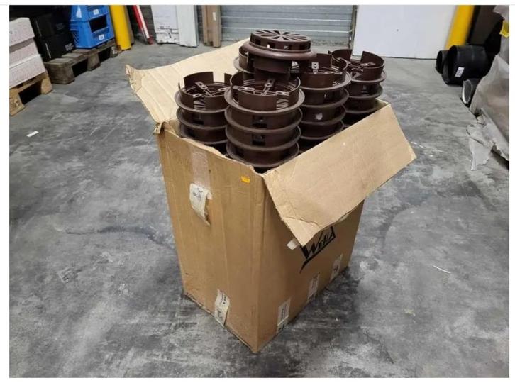 Partij Weha ventilatieroosters. Donkerbruin. 100 stuks, Doe-het-zelf en Verbouw, Ventilatie en Afzuiging, Nieuw, Ventilator en Afzuiger