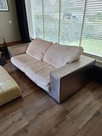 Baxter Budapest lederen lounge bank, Ophalen, Gebruikt, 100 tot 125 cm, Driepersoons