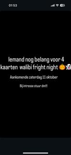 Walibi kaartje 4st, Tickets en Kaartjes, Eén persoon, Overige soorten, Pretpark