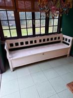 Houten bank met klep, Huis en Inrichting, Ophalen, Gebruikt, Minder dan 75 cm, 150 tot 200 cm