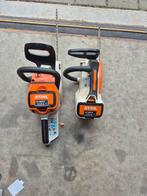 2 accu kettingzagen in top conditie, Tuin en Terras, Ophalen of Verzenden, Zo goed als nieuw, Stihl