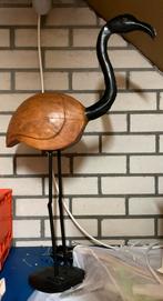 Metalen & Houten Vogel - Kunstobject, Ophalen, Zo goed als nieuw