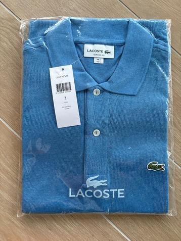 Nieuw: blauwe polo van Lacoste, classic fit, maat 3 (S)  beschikbaar voor biedingen