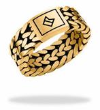 RING CAPTAIN ALPHA SIERRA MET 60% KORTING! 💯%NIEUW!, Sieraden, Tassen en Uiterlijk, Ringen, Ophalen of Verzenden, Nieuw, Goud