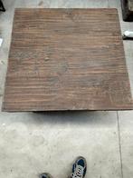 bijzettafel, Huis en Inrichting, Tafels | Bijzettafels, Minder dan 55 cm, Vierkant, Hout, Ophalen