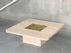 Vintage travertine coffeetable by Georges Mathias, ca 1980’s, Antiek en Kunst, Antiek | Meubels | Tafels, Ophalen of Verzenden