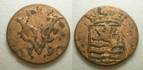 PD10225 Zeeland VOC Duit 1790, Postzegels en Munten, Munten | Nederland, Losse munt, 1 cent, Vóór koninkrijk, Ophalen of Verzenden