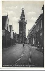 Monnikendam, Kerkstraat met oude Speeltoren, Gelopen, Noord-Holland, 1920 tot 1940, Verzenden