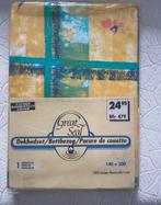 NIEUW: 1 pers. dekbedovertrek 100% katoen, Eenpersoons, Nieuw, Ophalen of Verzenden, Geel