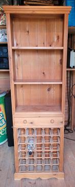 houten kast met lade en wijnrek, Ophalen, Gebruikt, 50 tot 100 cm, Minder dan 100 cm