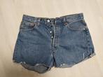 Short korte broek spijkerbroek levi's levi 501 maat 38 JACKY, Blauw, Ophalen of Verzenden, W30 - W32 (confectie 38/40), Levi’s