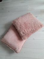 2 super zachte kussens roze kussen, Ophalen of Verzenden, Nieuw, Roze, Vierkant