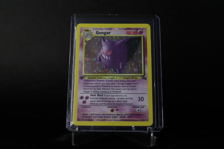 Gengar (1999) – Fossil – 1st Edition Holo (ENG), Hobby en Vrije tijd, Verzamelkaartspellen | Pokémon, Zo goed als nieuw, Ophalen