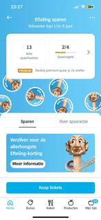 Efteling korting te koop, Tickets en Kaartjes, Kortingen en Cadeaubonnen, Drie personen of meer, Kortingsbon, Pretpark