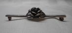 Zilveren vintage Teka broche roos nr.354, 4 tot 7 cm, Verzenden, Zo goed als nieuw, Zilver