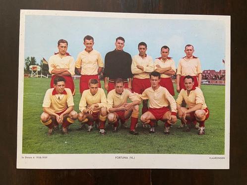 Fortuna Vlaardingen, Esso voetbalplaat seizoen 1958-1959, Verzamelen, Sportartikelen en Voetbal, Zo goed als nieuw, Poster, Plaatje of Sticker