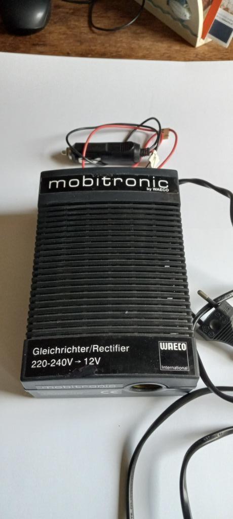 Mobitronic / Waeco gelijkrichter 220V>12V, Watersport en Boten, Navigatiemiddelen en Scheepselektronica, Zo goed als nieuw, Kabel of Apparatuur