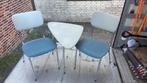 Vintage Rawi Stoelen + Tafel - Mid-Century Set, Ophalen, Gebruikt, Twee, Blauw