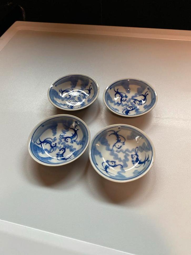 4x porselein "Batavia" - Qianlong-periode - nochris 2.0, Antiek en Kunst, Antiek | Porselein, Ophalen