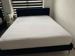 Bed met metraas, Ophalen of Verzenden, Tweepersoons, Hout, 160 cm
