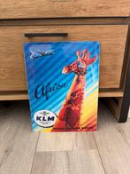 KLM vintage afrika bord, Ophalen of Verzenden, Zo goed als nieuw, Reclamebord