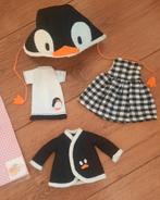 Bjd blythe of pullip, 4 dlg pinguïn kleding setje., Verzamelen, Poppen, Ophalen of Verzenden, Nieuw, Kleertjes