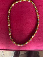 Ketting met keramiek & bakeliet ? kralen, Ophalen of Verzenden, Gebruikt, Bruin, Overige materialen