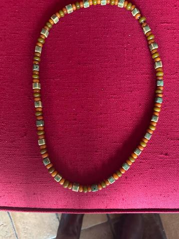 Ketting met keramiek & bakeliet ? kralen beschikbaar voor biedingen