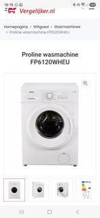 Proline FP6120WHEU Wasmachine - Voorlader, 4 tot 6 kg, Ophalen of Verzenden, 1200 tot 1600 toeren, 85 tot 90 cm