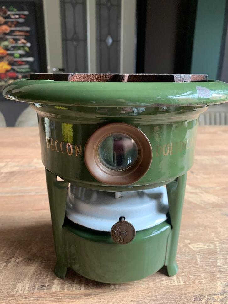 Beccon petroleumstel, Antiek en Kunst, Antiek | Emaille, Ophalen of Verzenden