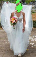 Prachtige trouwjurk ivoorkleurig mt 36, Kleding | Dames, Ophalen of Verzenden, Zo goed als nieuw, Wit, Trouwjurk