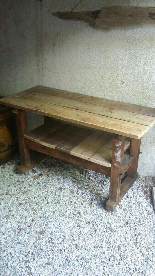Werkbank , buitenkeuken, Antiek en Kunst, Curiosa en Brocante, Ophalen of Verzenden