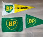 3 stuks BP garage vlaggen, Verzamelen, Ophalen of Verzenden, Zo goed als nieuw, Reclamebord