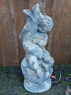 Oude Fontein met Jongen en Vis, Tuin en Terras, Ophalen, Gebruikt, Beton, Overige typen