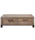 Salontafel - Hevano Pronto wonen - eikenhout moose, Eikenhout, Zo goed als nieuw, Minder dan 50 cm, Rechthoekig