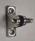 RVS Dekplaat Recht met Pin- Bootbeslag, Watersport en Boten, Ophalen of Verzenden, Nieuw, Dekbeslag, Zeilboot of Motorboot