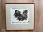 Gesigneerde litho “De Zwarte Haan” – Ruth Henkel (1978), Ophalen