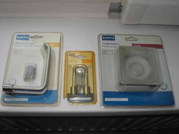 BADKAMER - RVS INOX - ACCESSOIRES - NIEUW !, Huis en Inrichting, Badkamer | Badkamermeubels, Nieuw, Overige typen, Minder dan 100 cm