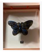 Labradoriet vlinder 3x2 cm, beschermend lijstje dubbelfolie, Ophalen of Verzenden