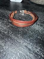 Mooie fossil armband leer, Ophalen, Zo goed als nieuw, Bruin, Leer
