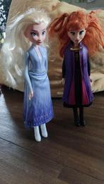 Barbiepoppen frozen Anna en Elsa, Kinderen en Baby's, Speelgoed | Poppen, Ophalen of Verzenden, Gebruikt