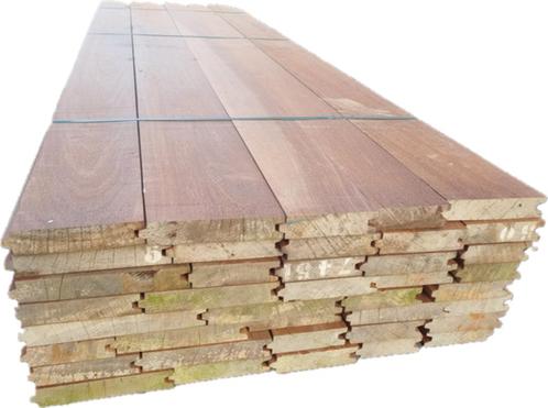 28.35 m2 Azobé hardhouten damwand 5 cm dik -nr: HP70, Tuin en Terras, Palen, Balken en Planken, Nieuw, Planken, 250 cm of meer