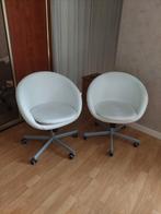 Ikea Skruvsta witte bureaustoelen (2 stuks), Ophalen, Gebruikt, Wit
