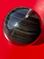 Zilver obsidiaan bol 7,5cm, Ophalen of Verzenden, Mineraal