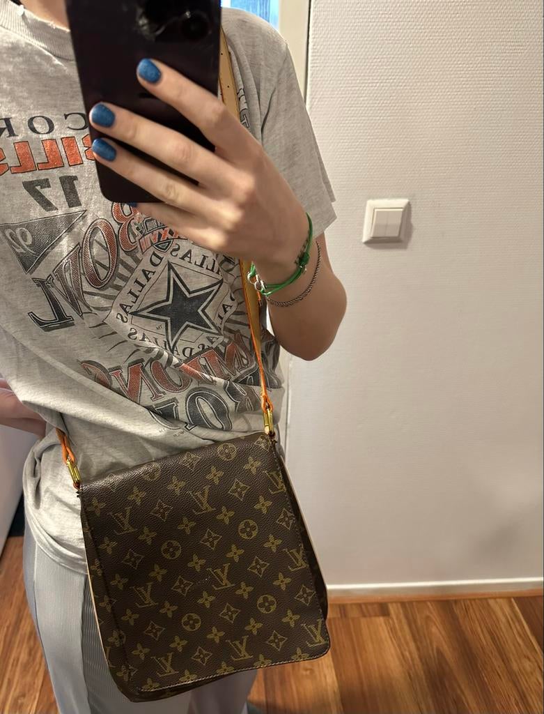 Louis Vuitton Schoudertas, Ophalen of Verzenden, Gebruikt, Bruin, Schoudertasje