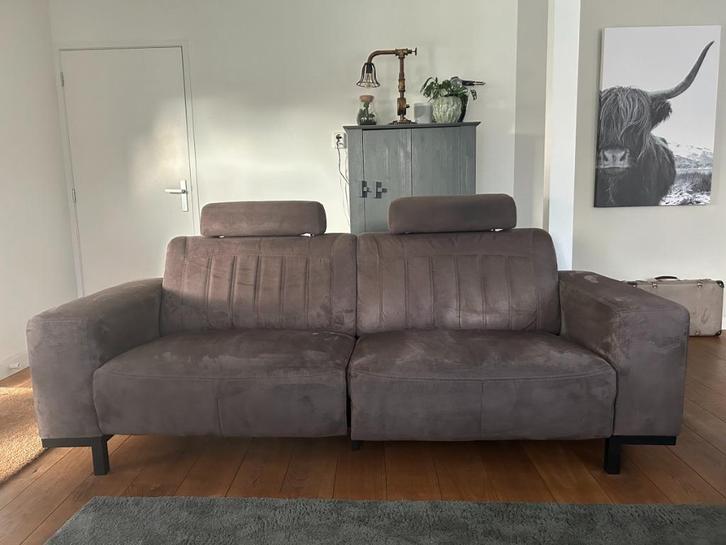 Bank met dubbele relaxfunctie, Huis en Inrichting, Banken | Bankstellen, Zo goed als nieuw, Rechte bank, Driepersoons, 200 tot 250 cm