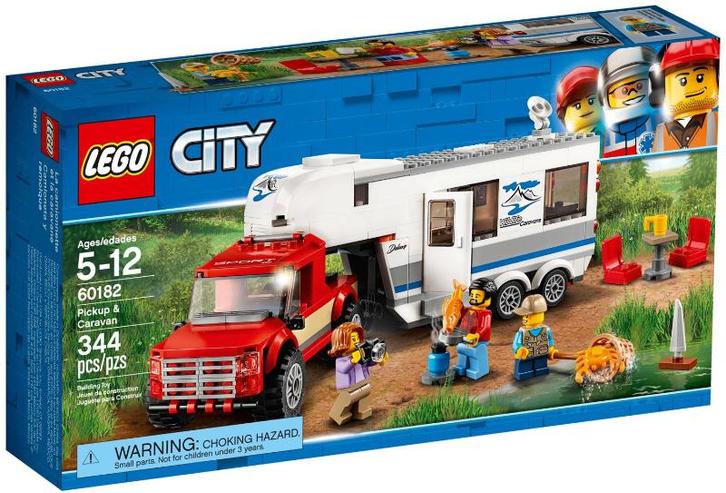 Lego City set 60182 Pick-uptruck en caravan, Kinderen en Baby's, Speelgoed | Duplo en Lego, Nieuw, Lego, Complete set, Ophalen of Verzenden